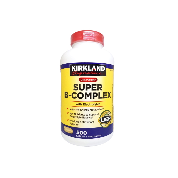 vitamin b tổng hợp super b-complex kirkland 500 viên