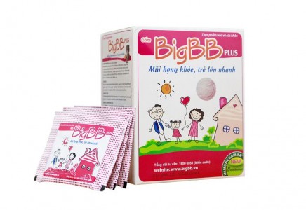 Cốm Bigbb Plus hồng - Cải Thiện Viêm Mũi Họng Cho Trẻ Trên 2 Tuổi