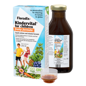 Siro Salus Floradix Kindervital bổ sung Canxi & Vitamin