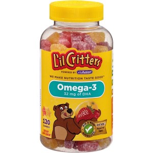Kẹo Gấu L'il Critters Omega-3 DHA Bổ Sung DHA Cho Bé