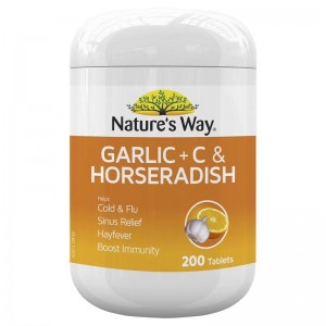 Viên Uống Nature's Way Garlic, C & Horsearadish 200 Viên