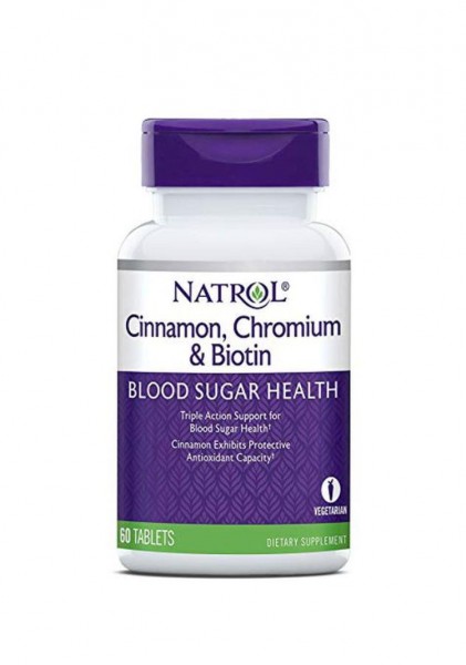 Viên Uống Natrol Cinnamon Biotin Chromium