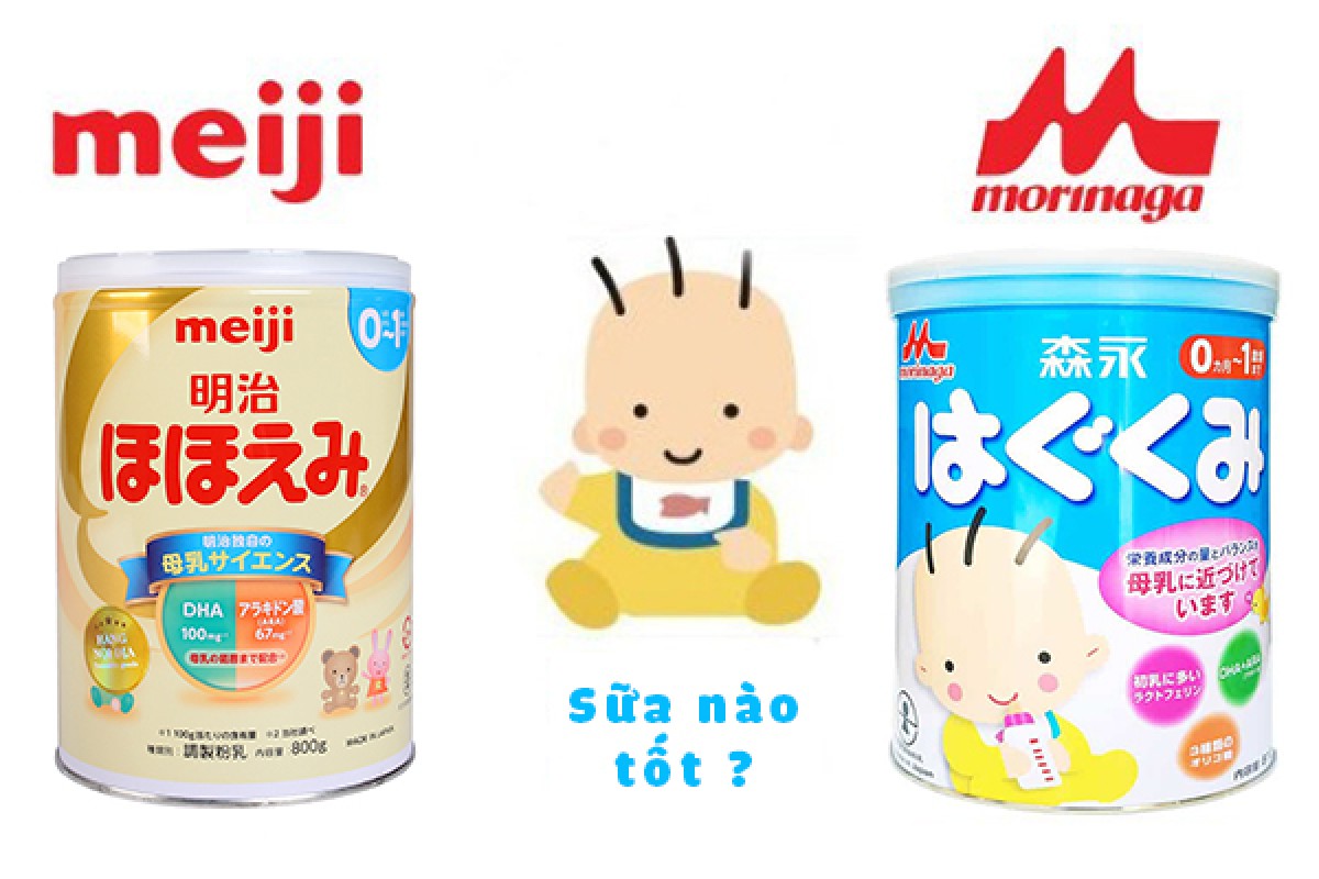 [So Sánh] Sữa Meiji Và Morinaga Sữa Nào Tốt Hơn?