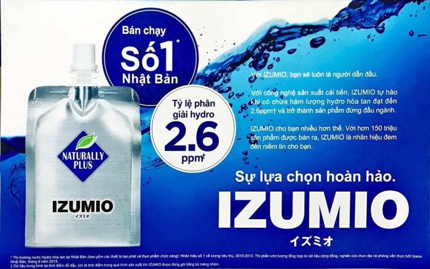 Nước Uống Izumio Giàu Hydro