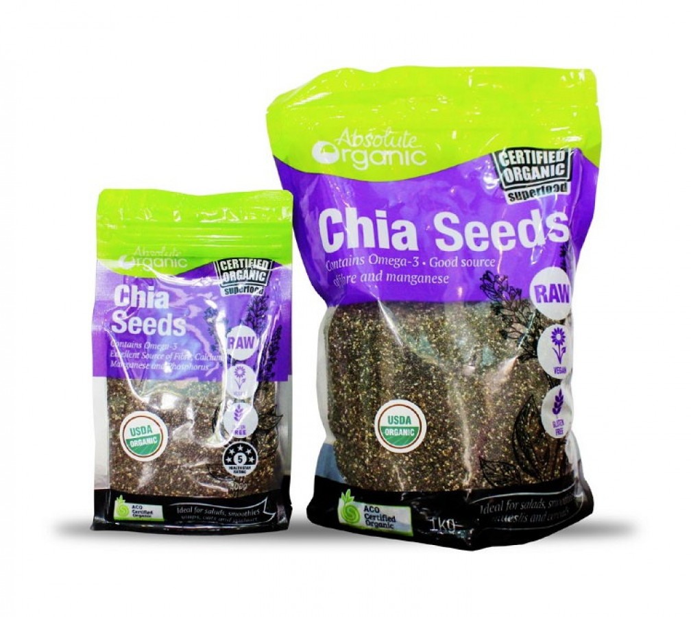 Hạt Chia Absolute Organic Chia Seeds 1kg Của Úc