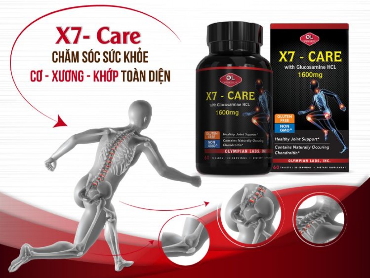 Viên Uống X7 Care With Glucosamine HCL 1600mg