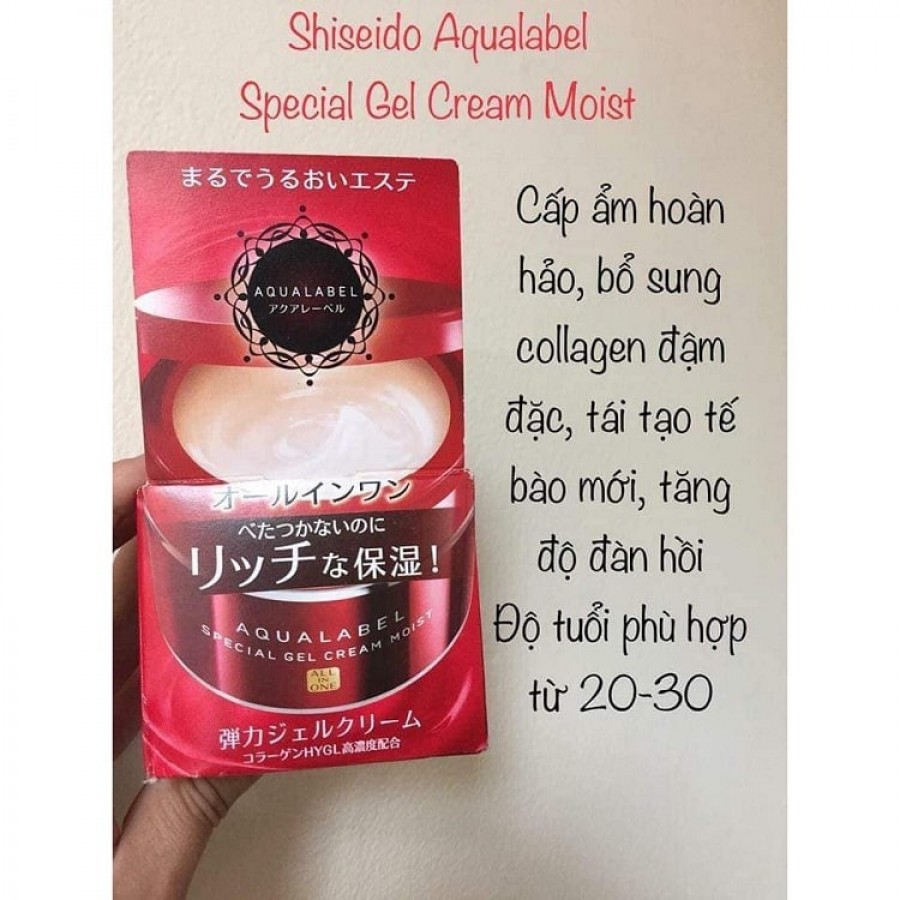 Kem Dưỡng Da Shiseido Aqualabel Đỏ Của Nhật