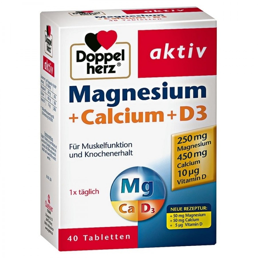 Viên Uống Bổ Sung Magnesium Calcium D3