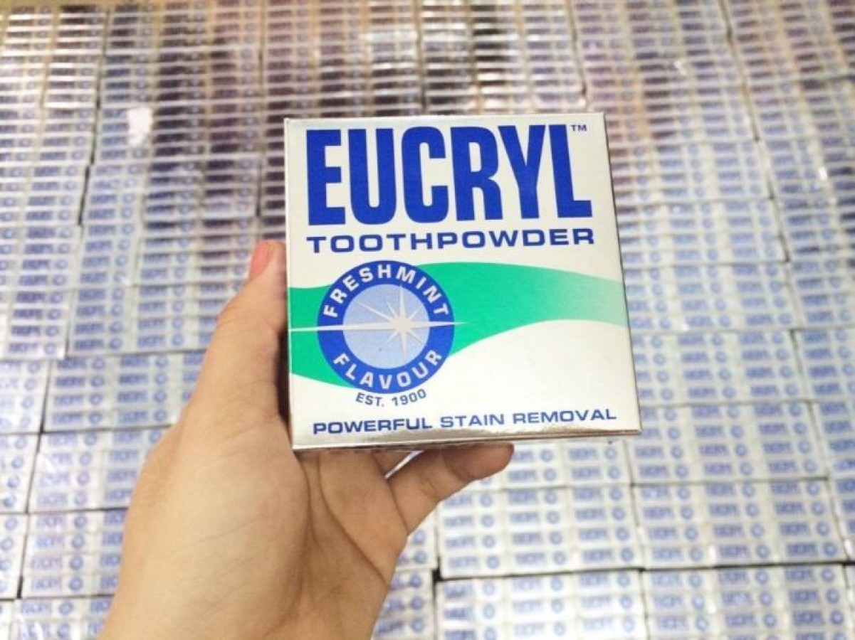 Bột Tẩy Trắng Răng Eucryl Toothpowder Freshmint 50g