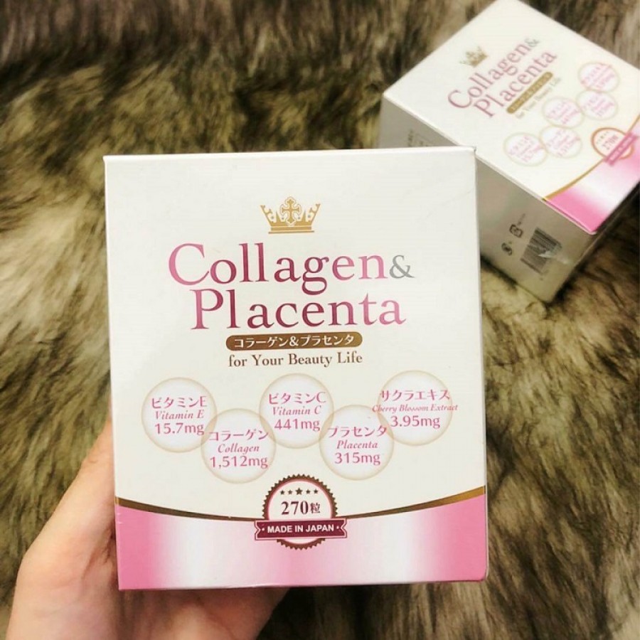 Viên Uống Trắng Da Collagen & Placenta 5 In 1