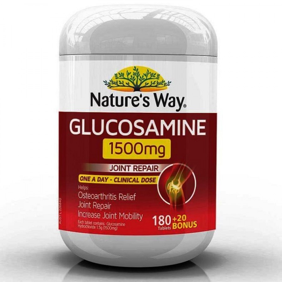Viên Uống Bổ Xương Khớp Glucosamine 1500mg Nature’s Way Của Úc