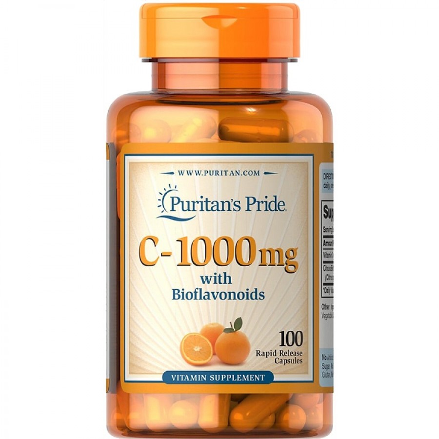 Viên Uống Vitamin C Puritan's Pride 1000mg Hộp 100 Viên