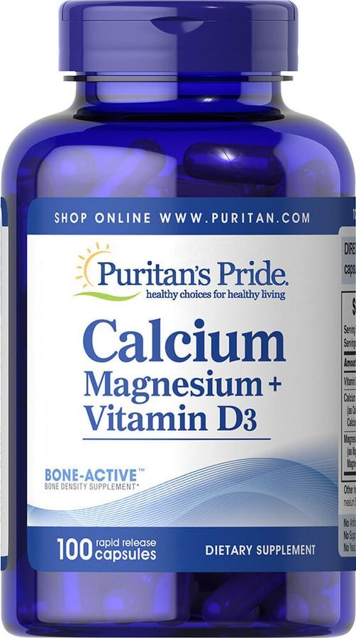 Viên Uống Magnesium Vitamin D3 Puritan's Pride Của Mỹ