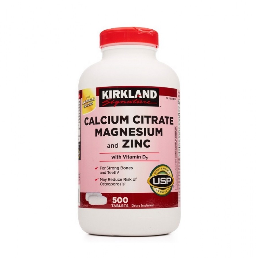 Viên Uống Kirkland Signature Calcium Citrate Magnesium And Zinc Của Mỹ