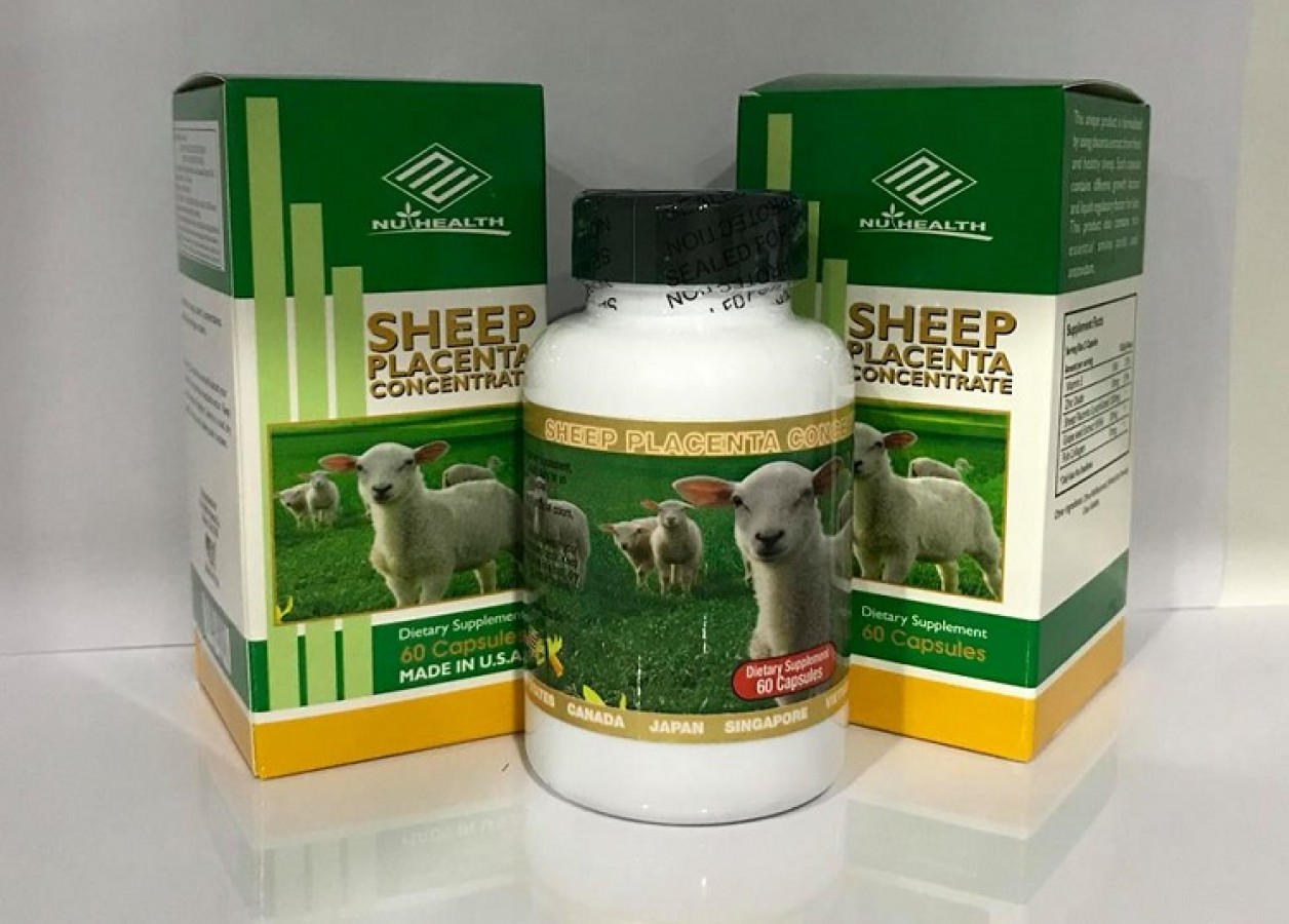 Viên Uống Nhau Thai Cừu Sheep Placenta Concentrate Nu-Health Của Mỹ