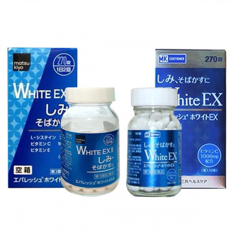 Viên Uống Trắng Da Cải Thiện Nám White EX Nhật Bản