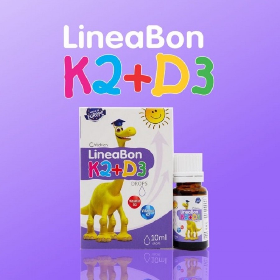 Vitamin D3 + K2 LineaBon Hỗ Trợ Hấp Thu Canxi