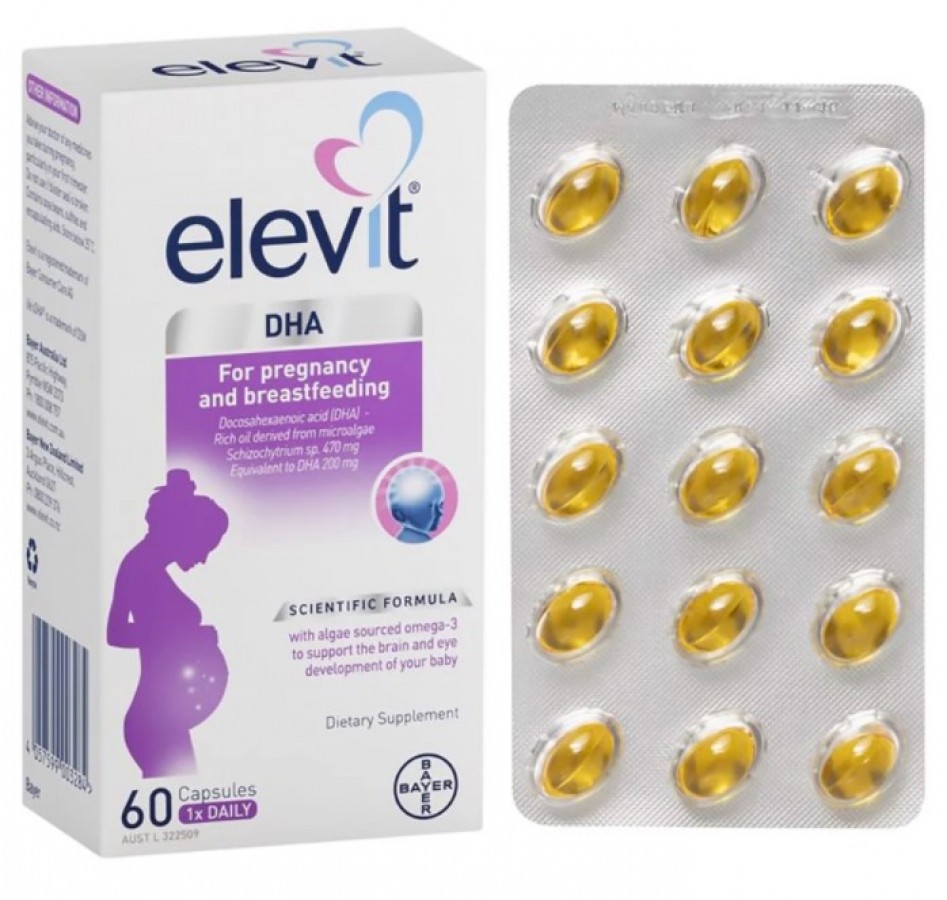 Viên Uống Elevit DHA For Pregnancy & Breastfeeding Cho Bà Bầu