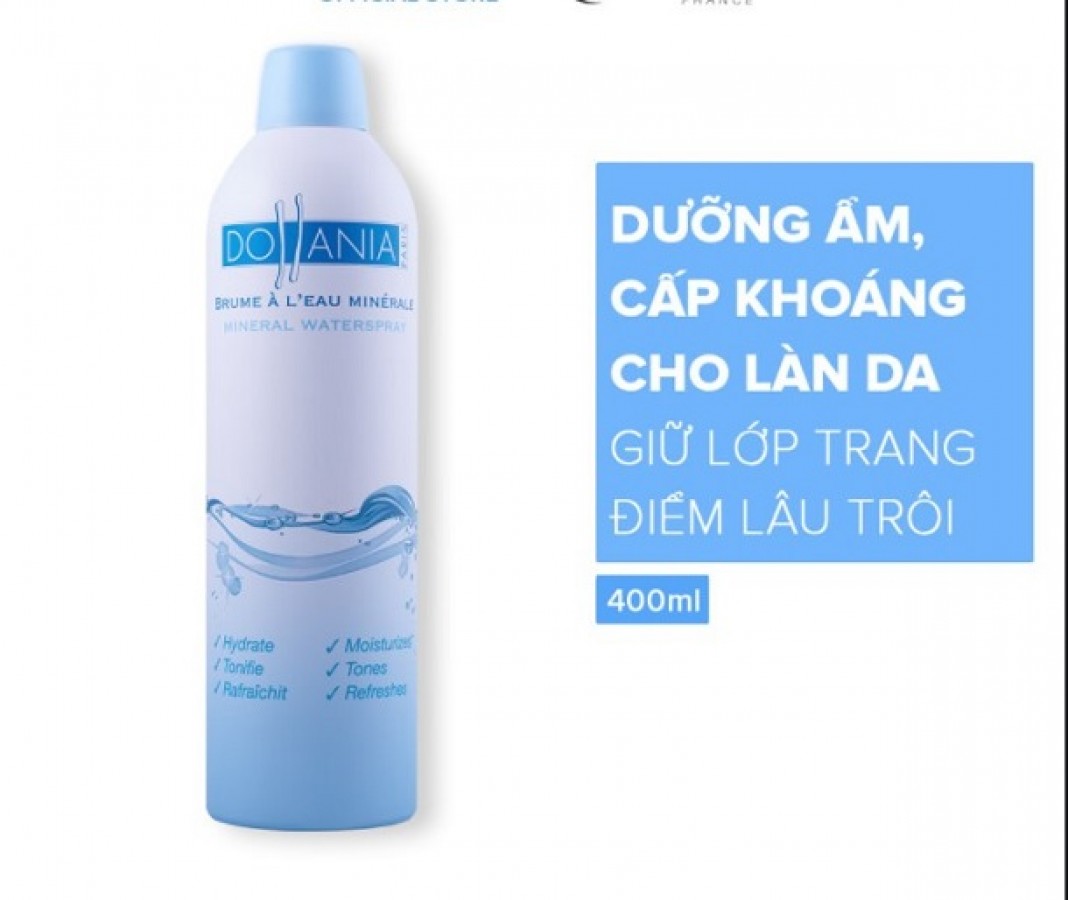 Xịt Khoáng Dollania Mineral Water Spray 400ml Chính Hãng
