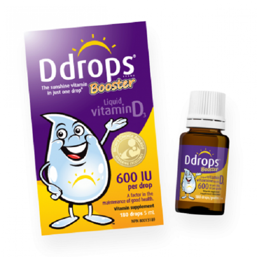 Vitamin D3 Ddrops Booster 600iu Của Mỹ Cho Xương Chắc Khỏe