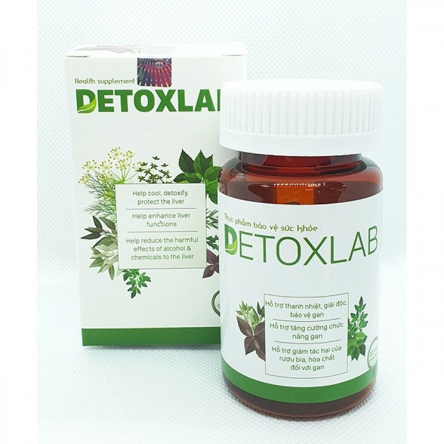 Detoxlab -Viên Uống Hỗ Trợ Thải Độc Gan, Tăng Cường Sức Khỏe