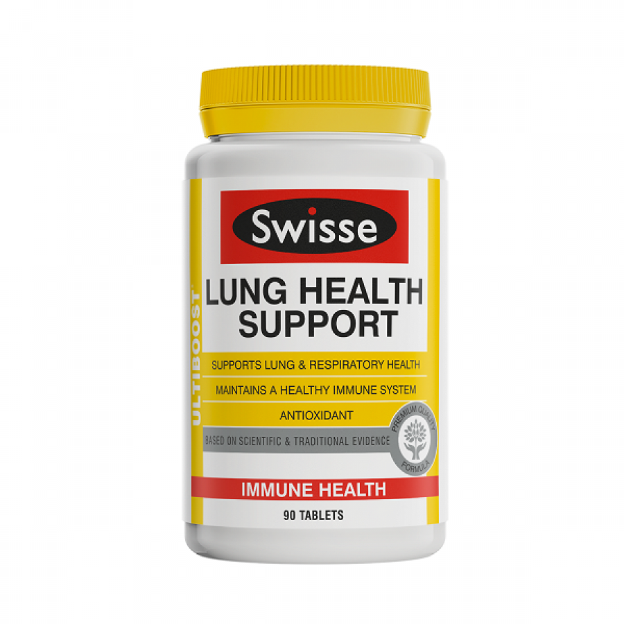 Viên Swisse Lung Health Support Hỗ Trợ Tăng Cường Hệ Hô Hấp