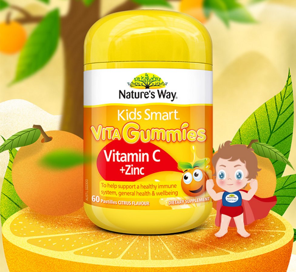 Vita Gummies Hỗ Trợ Bổ Sung Vitamin C Và Kẽm Cho Bé