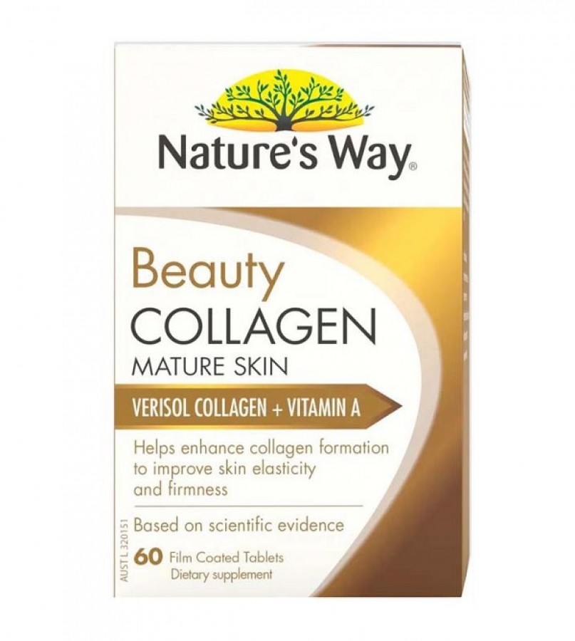 Viên Uống Nature’s Way Beauty Collagen Mature Skin Của Úc