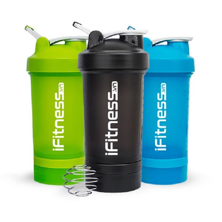 Bình lắc iFitness Pro Shaker 4 in 1
