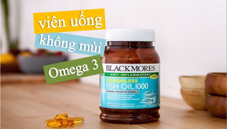 Dầu cá Blackmores không mùi Odourless Fish Oil 1000mg omega 3