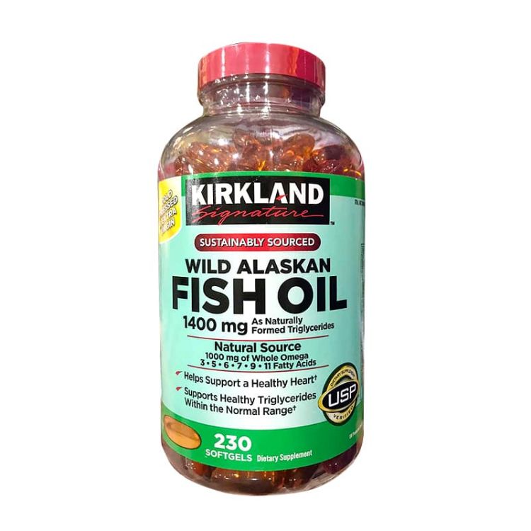 dầu cá kirkland wild alaskan fish oil 1400mg, fish oil 1400mg 230 viên, fish oil kirkland 1400 mg, dầu cá kirkland 1400mg, dầu cá fish oil 1400mg 