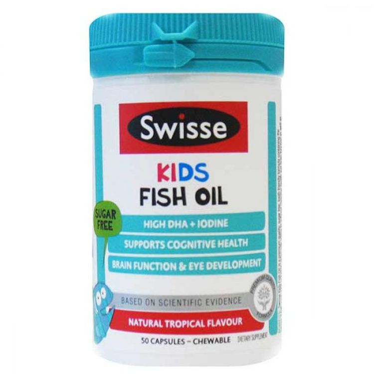Dầu cá Swisse Kids Fish Oil 50 viên của Úc