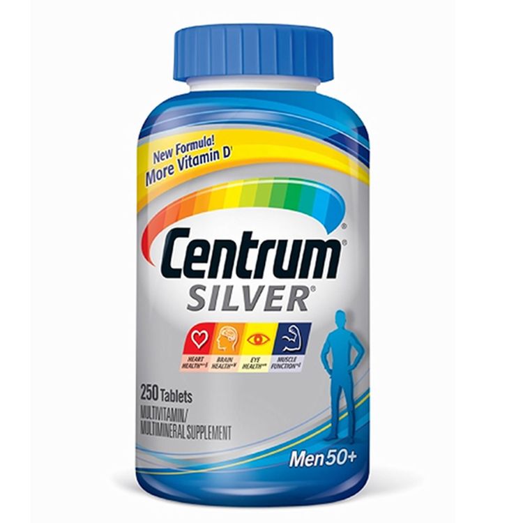 Vitamin tổng hợp Centrum Silver Men 50+, Vitamin tổng hợp cho nam, Vitamin tổng hợp cho nam trên 50 tuổi