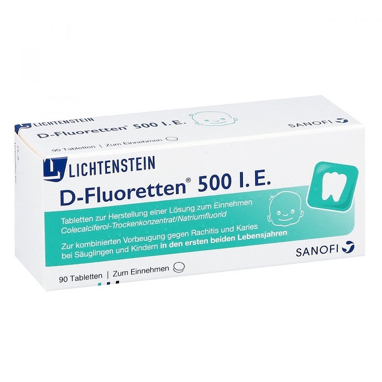 Vitamin D Fluoretten 500 I.E của Đức dành cho Trẻ Sơ Sinh