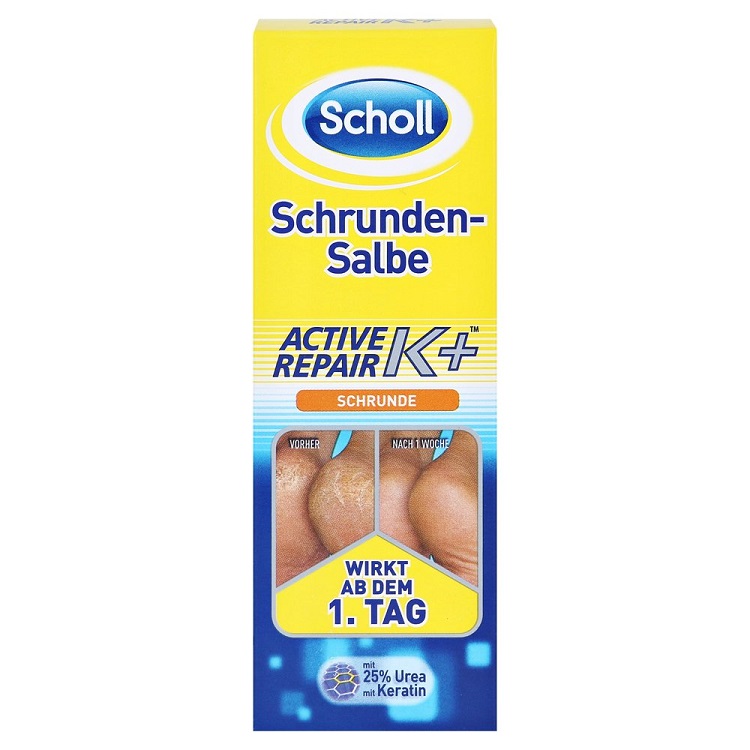  Kem cải thiện nứt gót chân Scholl 60ml, Kem cải thiện nứt gót chân của Đức