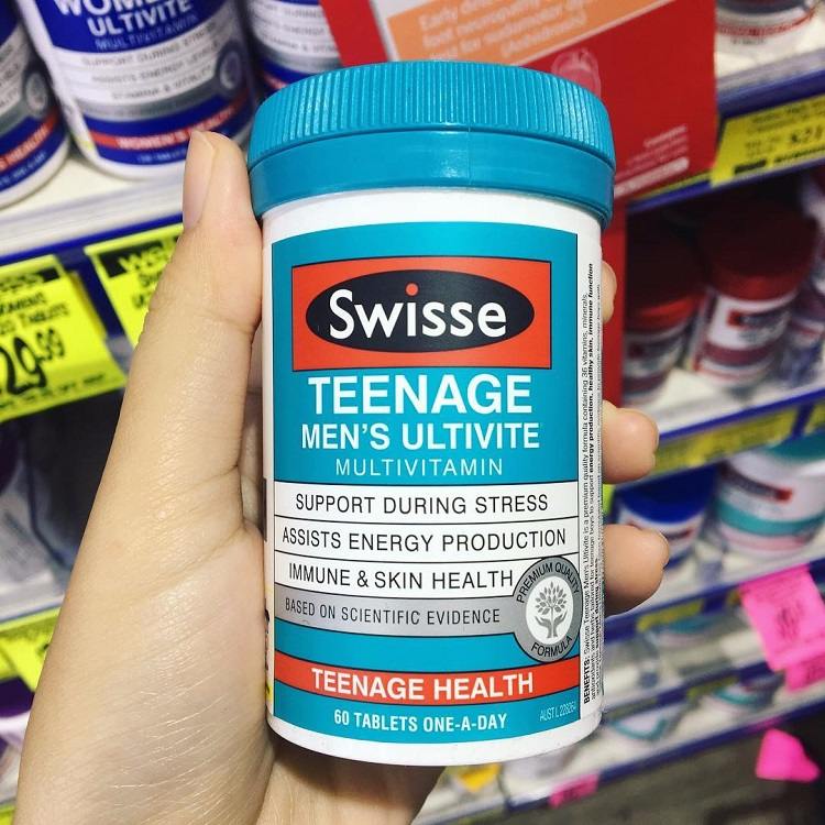 Vitamin Tổng Hợp Swisse Teenage Ultitive Men’s, Swisse Teenage Ultitive Men’s
