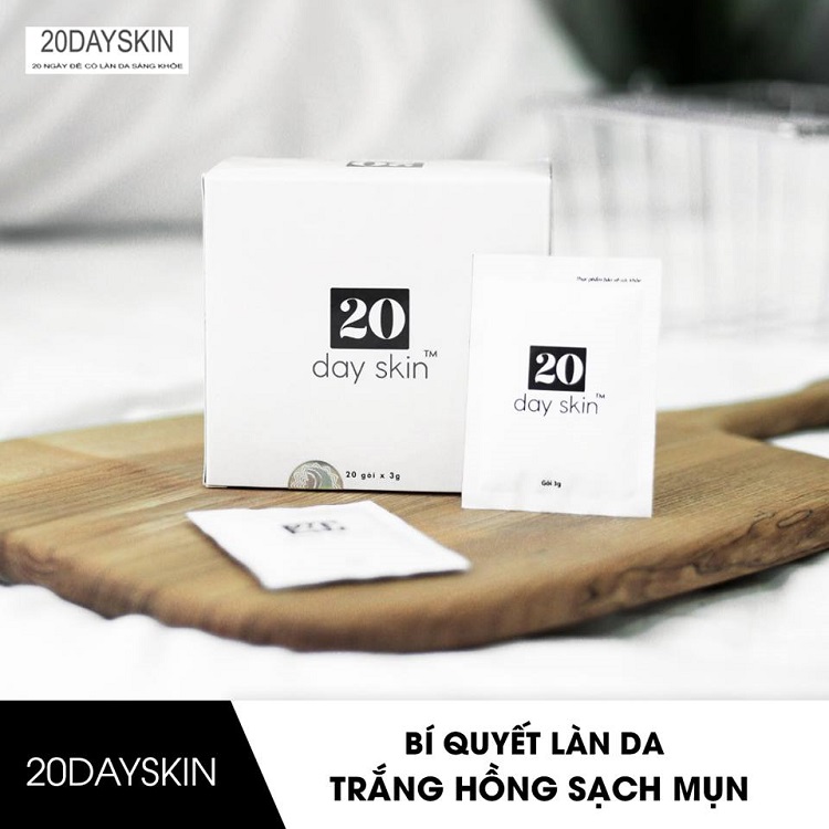20 Day Skin Plus cải thiện mụn, 20 Day Skin Plus trắng da
