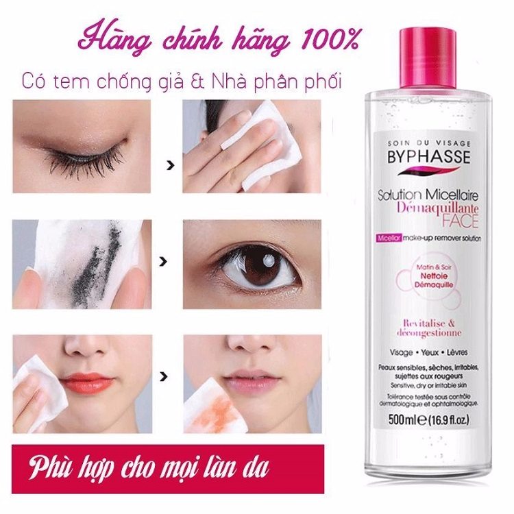 nước tẩy trang byphasse solution micellaire, nước tẩy trang solution micellaire, nước tẩy trang byphasse solution micellaire face 500ml, nước tẩy trang byphasse solution micellaire 500ml, byphasse solution micellaire face, nước tẩy trang byphasse solution micellaire face make-up remover