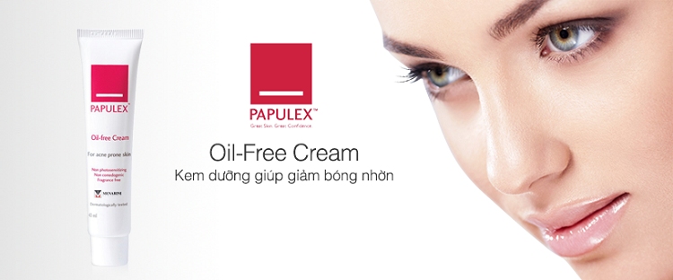 Kem dưỡng ẩm trị mụn Papulex Oil-free Cream