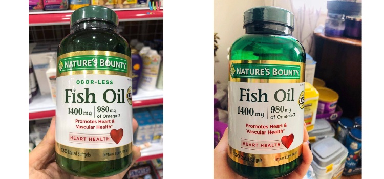 dầu cá Nature's Bounty Fish Oil 1400mg 130 viên
