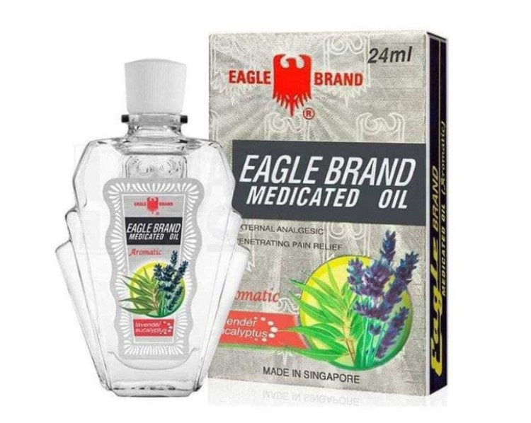 Dầu gió trắng con Ó Eagle Brand Medicated Oil Lavender