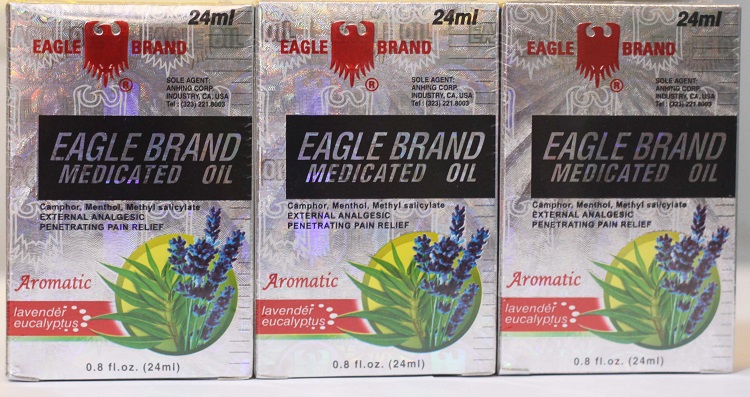 Dầu gió trắng con Ó Eagle Brand Medicated Oil Lavender