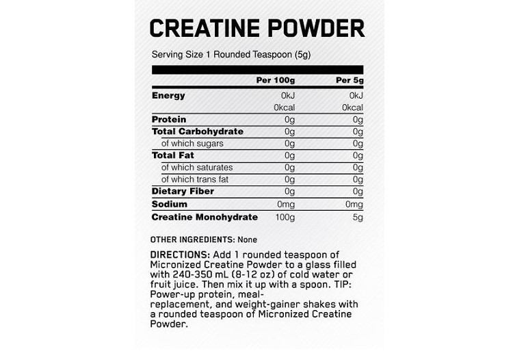 Sữa tăng cân, tăng cơ ON Creatine Powder 150g