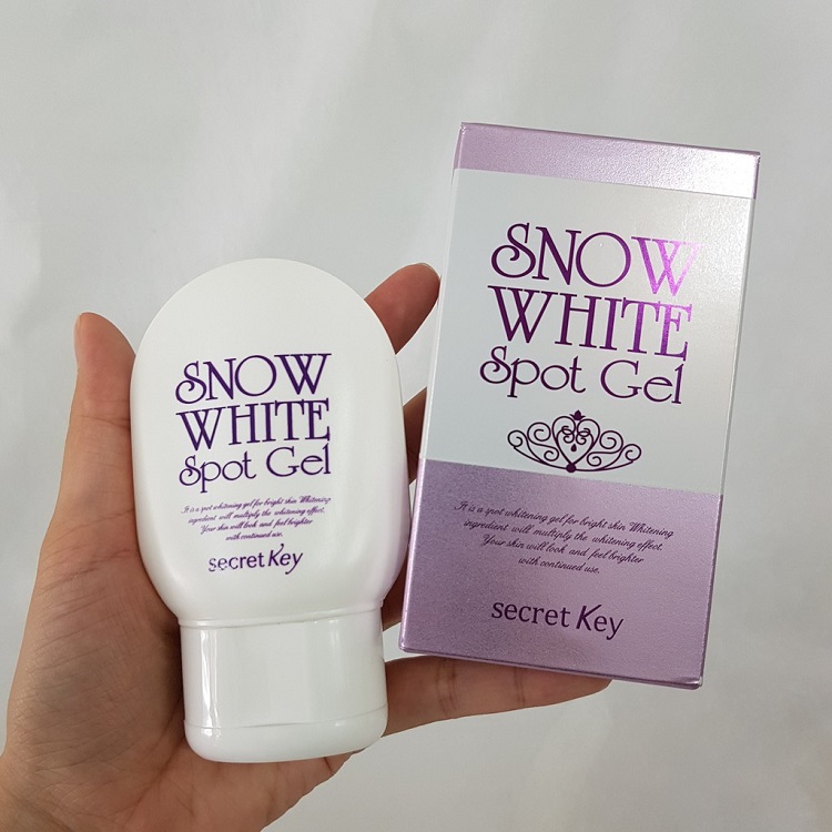 gel cải thiện thâm da và dưỡng trắng cơ thể Secret Key Snow White Spot Gel 65g, Kem cải thiện thâm nách và toàn thân Snow White Spot Gel
