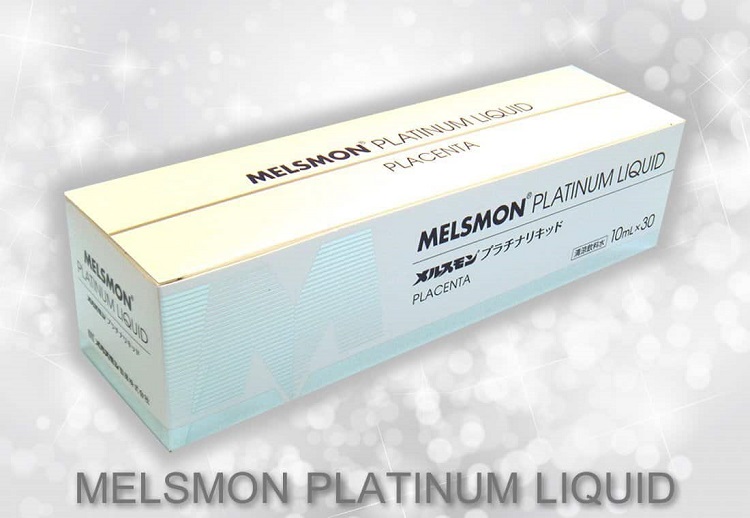 nước uống nhau thai ngựa melsmon platinum liquid placenta, nhau thai ngựa  Melsmon Platinum Liquid Placenta