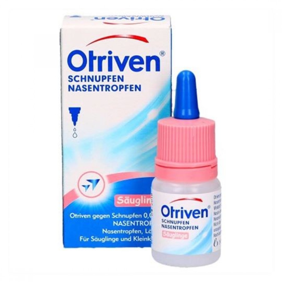 Nước Nhỏ Mũi Otriven 0,025% Của Đức cho trẻ 0 - 2 tuổi mẫu cũ Nước nhỏ mũi Otriven 0,025% mẫu mới