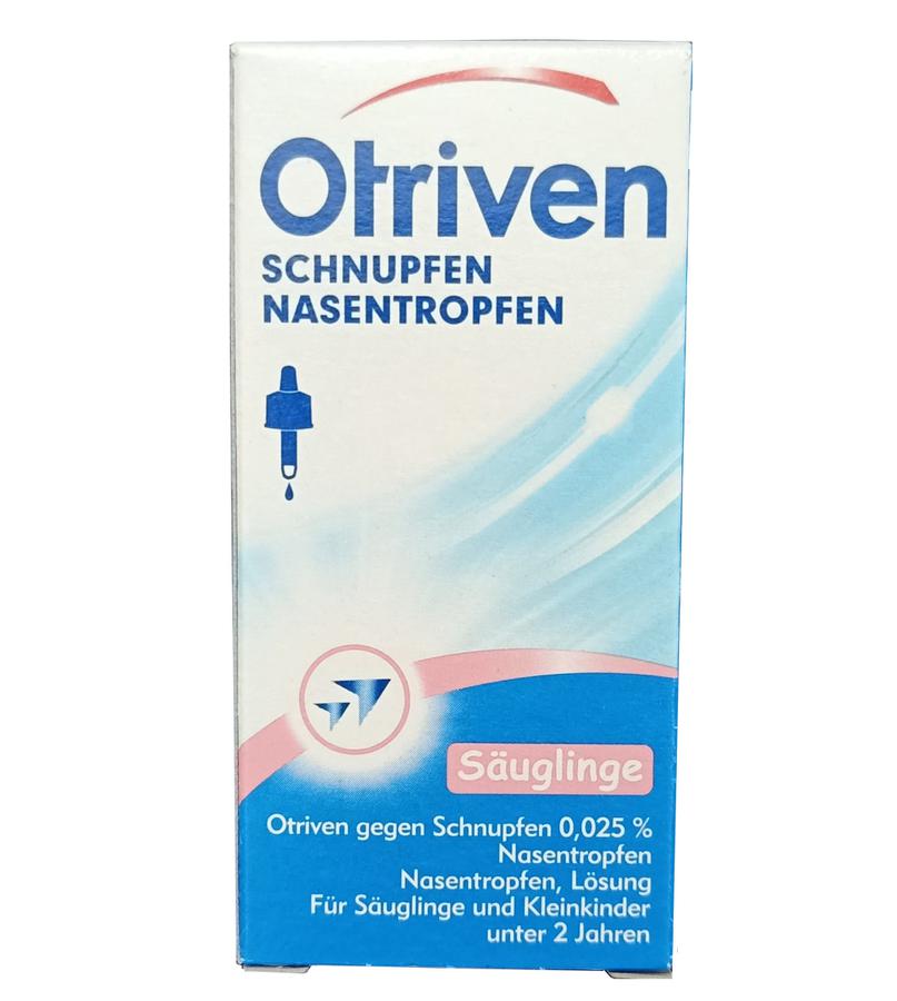 Nước Nhỏ Mũi Otriven 0,025% Của Đức cho trẻ 0 - 2 tuổi mẫu cũ Nước nhỏ mũi Otriven 0,025% mẫu mới