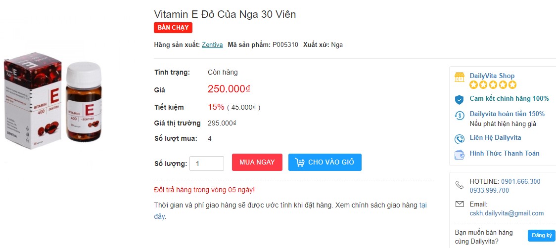 Vitamin E Zentiva 400mg