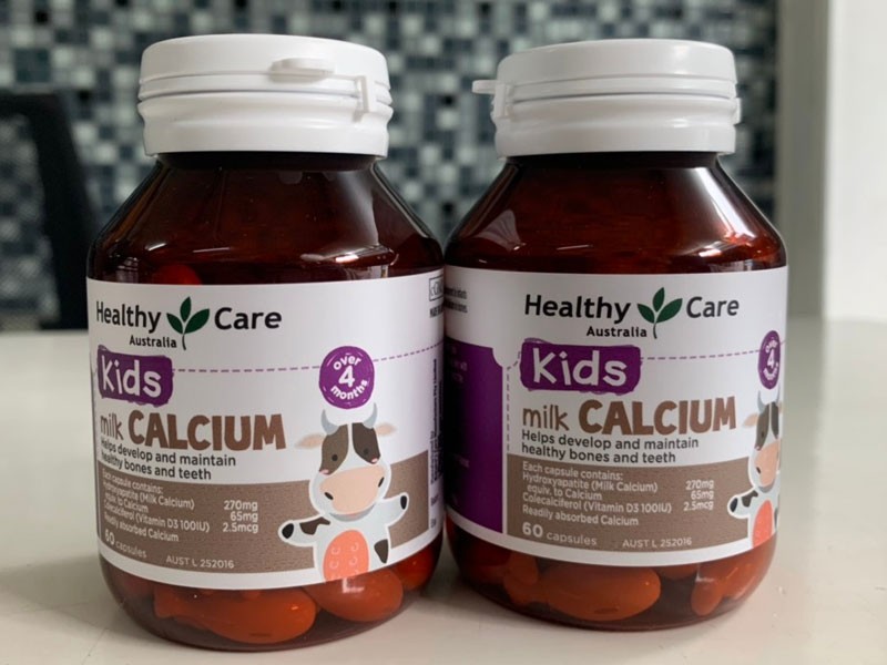Canxi sữa Milk Calcium Healthy Care cho trẻ trên 4 tháng tuổi