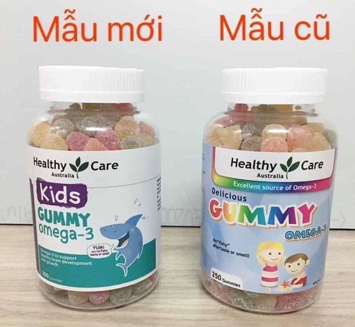 Kẹo dẻo Gummy Healthy Care Omega 3